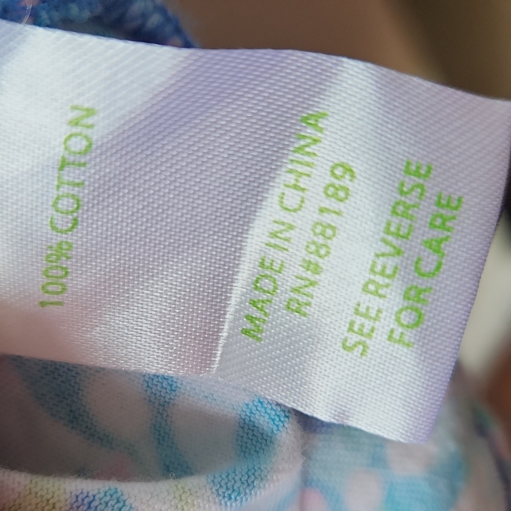 Lilly Pulitzer Blue Pink Green Paisley Tiered Sundress - Picture 12 of 15
